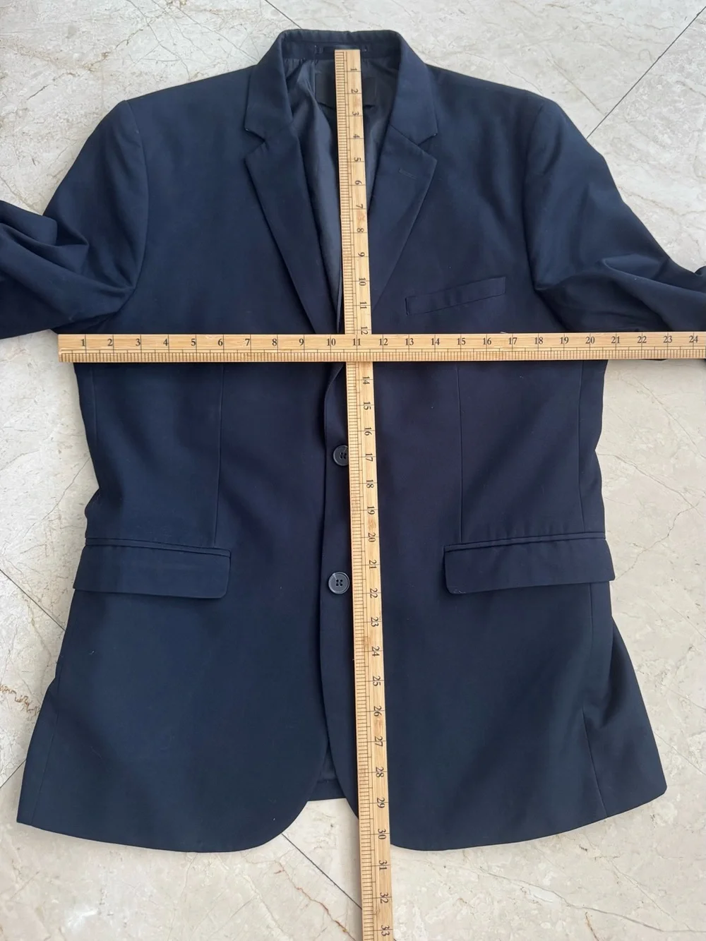 H&M Men's Dark Navy Two-Piece Suit jacket 42R pants 36